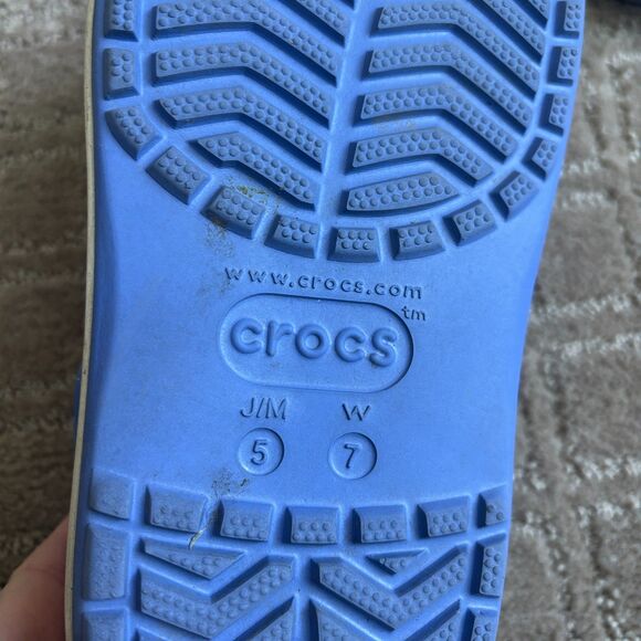 Crocs Crocband Platform Clog Womens 7 Periwinkle Blue Chunky Waterproof Rubber - Picture 7 of 9